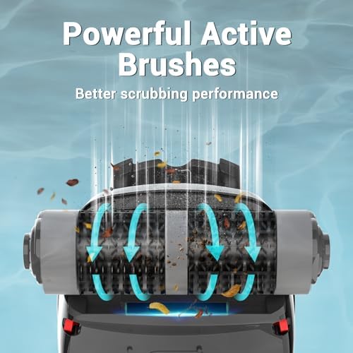 Pivot Cordless Robotic Cleaner,Wall Climbing,Extended Battery Life,Self-Parking,Automatic Pool Vacuum for Inground Pools up to 1,100 Sq.ft,White