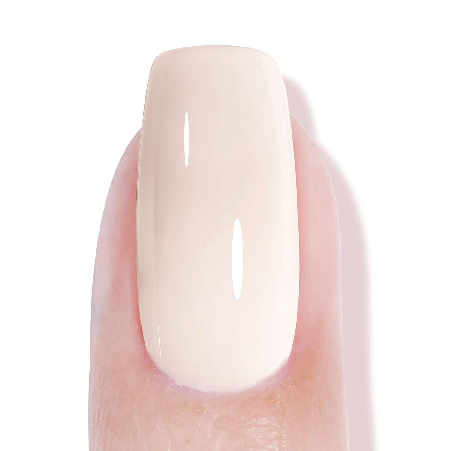 AILLSA Off White Gel Nail Polish Nude White Jelly Gels Nail Polish Light Color Translucent Soak Off U V Polish Beige Natural Gel Polish for Nail Art Manicure DIY at Home 0.51 Fl Oz /GB47
