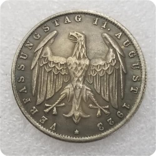 Antique German Coins, German Imperial Eagle Coins Collection, Germany Imperial Mark Vintage Ancient Coin, Lucky Feng Shui Coin, Explore History Culture (1923)
