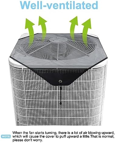 Air Conditioner Cover for Outside Units,36" x 36" Central AC Covers , Top Universal Mesh Cover Defender for All Seasons