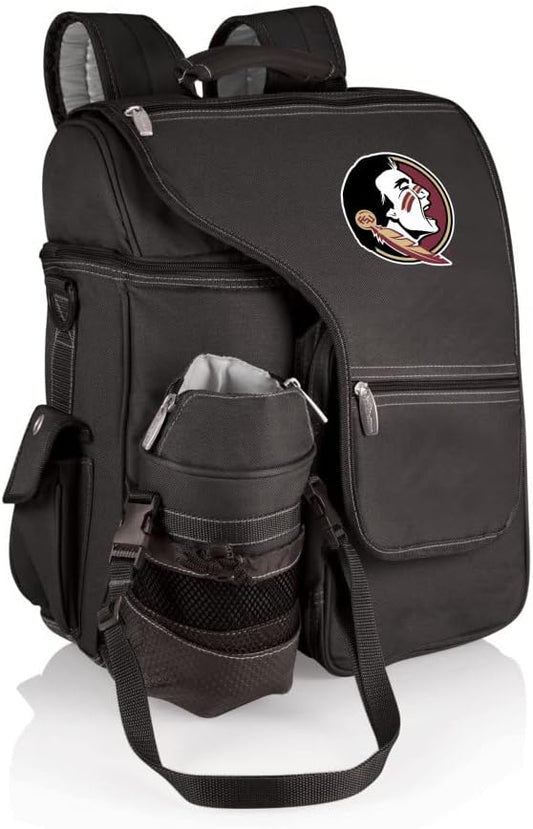 PICNIC TIME NCAA Florida State Seminoles Turismo Backpack Cooler with Water Bottle Carrier - Soft Cooler Backpack - Travel Cooler Bag