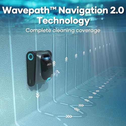 AIPER Scuba S1 Cordless Robotic Cleaner, Smart Navigation for Inground Pools up to 1,600 Sq.ft, Wall and Waterline Cleaning Vacuum