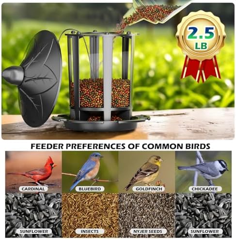 Birdream 4 Pack Bird Feeders for Outdoor Hanging, Classic Castle Design Fun Assembly Bird Feeder, Attracting Wild Birds Cardinals Goldfinches Chickadees Finches Sparrows