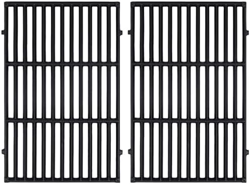 GasSaf 7638 Grill Grates for Weber Spirit 300 310 315 320 330, 17.5x12 Cast Iron Grates for Genesis 1000-3500, Genesis Gold Silver Platinum B/C, Spirit 700, Weber 900, Replace Grill Parts 7639 65906