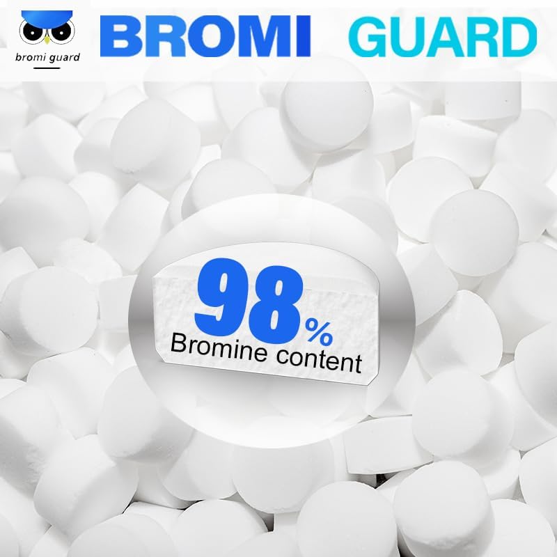 1 Inch 2.5 Lbs Bromine Tablets for Spa Hot Tub Chemical Tabs Brominating Tablets Spa Hot Tub Chemical Sanitizer