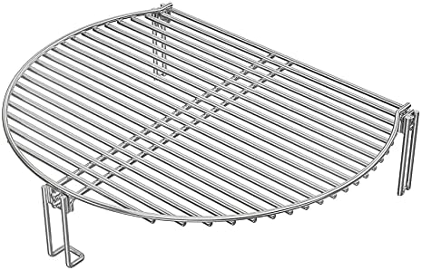 Onlyfire Stainless Steel Grill Expander Cooking Grate Fits for Charcoal Kettle Grills like Weber,Char-Broil and Ceramic Grills like Large Big Green Egg,Kamado Joe Classic,Pit Boss,Louisiana
