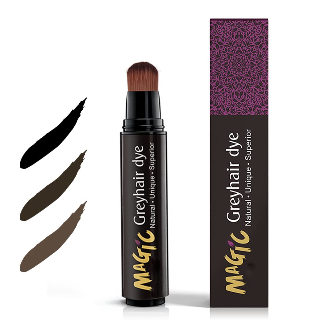 gowwim Color Touch Up Stick Semi-permanent Hair Coloring, Dye Pen for Gray Hair Roots (Coffee)
