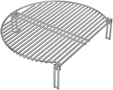 Onlyfire Stainless Steel Grill Expander Cooking Grate Fits for Charcoal Kettle Grills like Weber,Char-Broil and Ceramic Grills like Large Big Green Egg,Kamado Joe Classic,Pit Boss,Louisiana