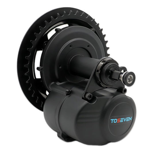 TOSEVEN DM02 Ebike Motor Kit 48V 500W Mid Drive Motor Electric Bicycle Brushless Torque Sensor DIY Conversion Kit for 68/73mm Bottom Bracket Bike