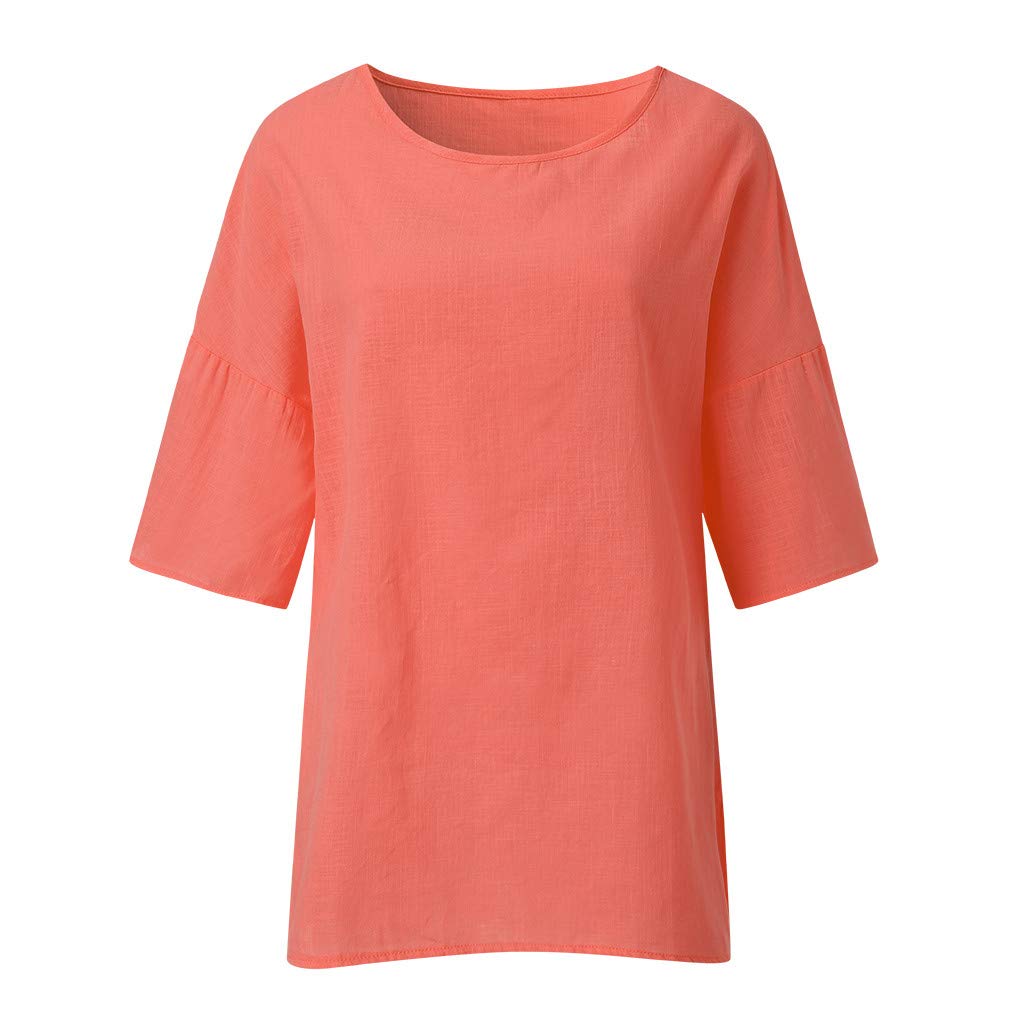 APIVOE My Orders Lightning Deals of Today Prime Womens Tunic Tops Womens 3/4 Sleeve Tops White Blouse for Women Business Casual Tops for Women T Shirts for Women Women's Plus Size Tops Summer Tops