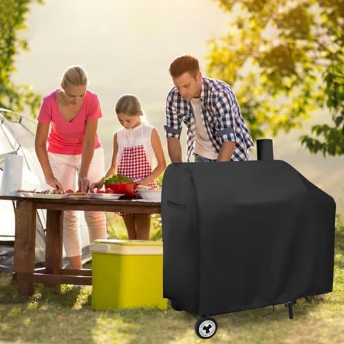 Charcoal Grills Cover for Royal Gourmet CC1830 30 Barrel Charcoal Grill, Water-Resistant Outdoor Grill Cover BBQ Grill Cover Barbeque Grill Cover