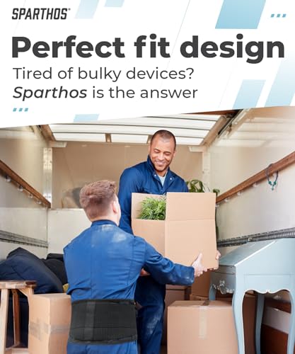 Sparthos Back Support Belt - Immediate Relief from Back Pain, Sciatica, Herniated Disc - Breathable Brace With Lumbar Pad - Lower Backbrace For Home & Lifting At Work - For Men & Women - (X-Small)