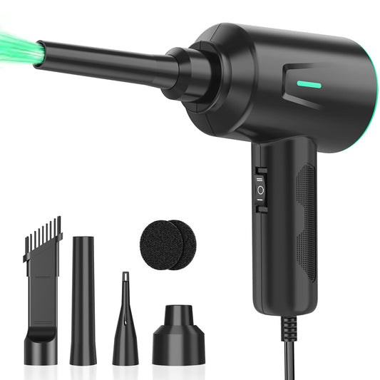 Air Duster - Electric Air Blower - 5.74oz High Power Cleaning for Computer - PC - 2 Gear Compressed Air