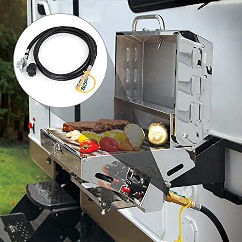 Stanbroil 6 Feet Propane Regulator Hose - 1/4" Female Quick Connect x Acme Nut for Olympian 5100 5500 RV Grill and Low Pressure LP Gas Grill, Heater