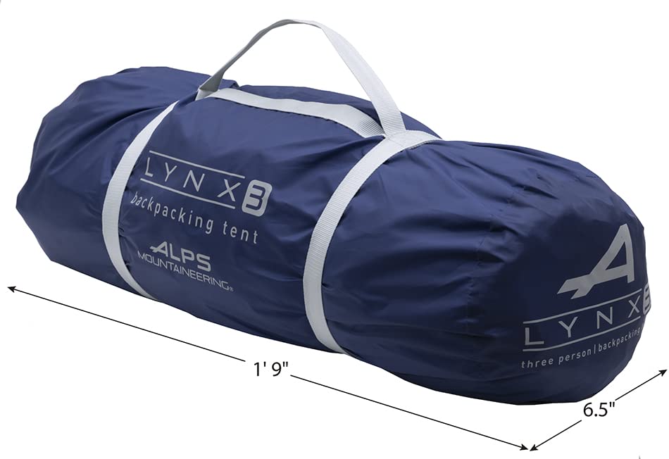 ALPS Mountaineering Lynx 3-Person Tent/Camping Tent, Easy Setup Durable, Weather-Resistant Design, Spacious & Ventilated/Lightweight with Gear Storage