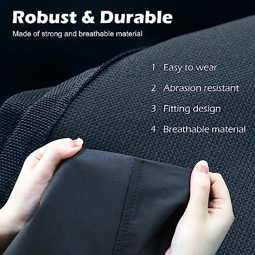 Tlswshsy Trimmer Brush Leg Gaiters-Waterproof Leg Guards for Trimming-Adjustable Lawn Care Leg Protection for Men and Women (Black)