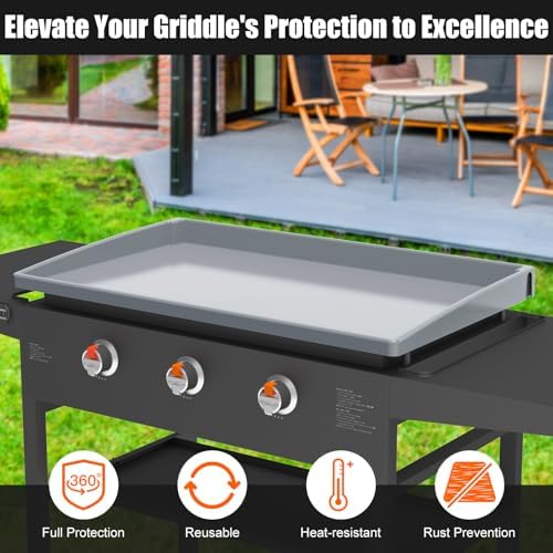 Silicone Griddle Mat Cover for Blackstone - 28 Inch True All-Encompassing Coverage Heavy Duty Food Grade Grill Buddy Mat, All Season Cooking Surface Protective Cover