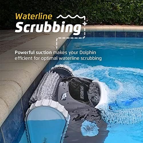 Dolphin (2025 Model) Explorer E30 Wi-Fi Automatic Robotic Pool Vacuum Cleaner, Wall Climbing, Waterline Scrubber Brush, Ideal for Inground Pool 50 FT in Length