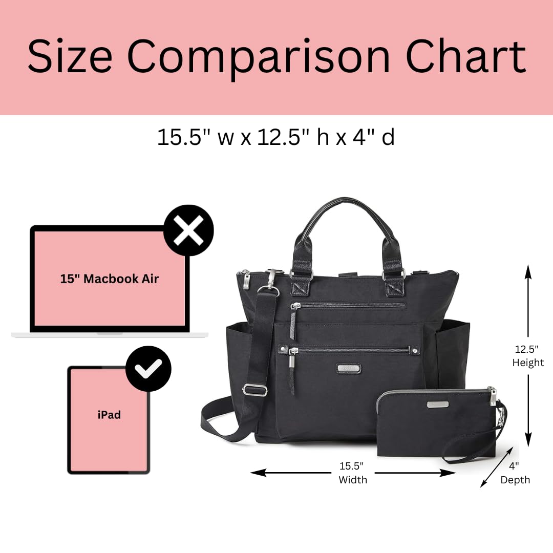 Baggallini Womens 3-in-1 Convertible Backpack with RFID phone wristlet, Blush Python, One Size US