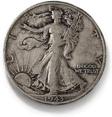 Antique Silver Coins, American Ancient Coin Collection, Flowing Hair Silver Dollar & Morgan Dollar Coin, U.S. Old Coins for Collectors, Commemorative Coins (Liberty 1943 D)