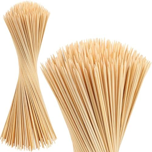 150 Pack Marshmallow Roasting Sticks, 30 Inch Smores Stick Extra Long for Fire Pit, 5mm Thick Bamboo Barbecue Skewers Outdoor for BBQ Kabob Grilling, Campfire, Hotdog, Plant Support