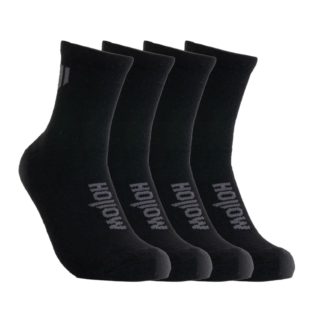 Alpaca Ankle Socks for Men and Women, 2 Pack, Moisture Wicking Alpaca Socks for Hiking, Running, Outdoors, Any Season Ankle Sock, Temperature Regulating, Light Compression, Medium, Black