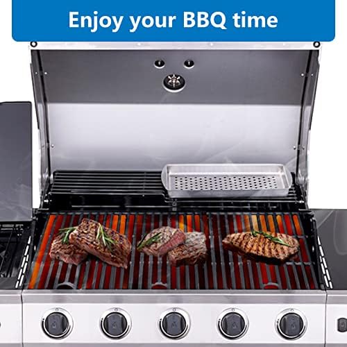 for Charbroil 463448021 Parts Grill Grate for Charbroil Performance 5 Burner Gas Grill Replacement Part Cast Iron Cooking Grate for Charbroil 463449021 463466522 463455021 463451022 5-Burner Gas Grill