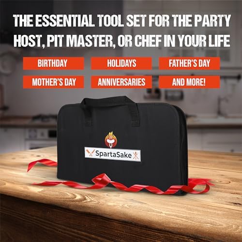 BBQ Grilling Accessories - Stainless Steel Barbecue Grill Tools Accessories kit Spatula Thermometer Tongs for Blackstone Griddle Outdoor Camping-Grill Set Gifts for dad Men Women(24 pcs)