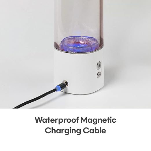 Advanced Portable Hydrogen-Rich Water Bottle, Platinum Titanium Electrode, Rechargeable 1,200mA Lithium-Ion Battery