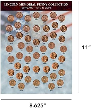 American Coin Treasures American Coin Treasures Lincoln Memorial Penny Collection 1959-2008 Novelty