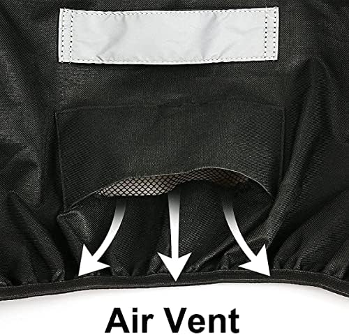 32inch Built-in Grill Cover for Bull 45005 Built in Gas Grill, Bull Outdoor Kitchen & Grill Head Cover, Heavy Duty Waterproof BBQ Grill Top Cover with Handle and Elastic Hem for Bull Lonestar 4 Burner