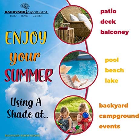 BACKYARD EXPRESSIONS PATIO · HOME · GARDEN | 10'x10'x10' Triangle Sun Shade Sail | UV Blocking Weather Resistant Sun Canopy | Backyard, Deck, Patio, Events (Terra Cotta)