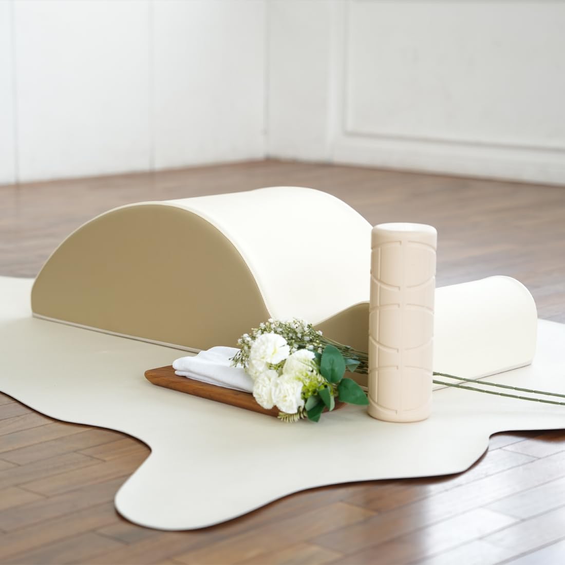 BAROSPINE Spine Corrector, Pilates Spine Supporter, Cervical Correction, Ergonomic Curved Bio-Foam Design, Non-Slip, Light Weight (Premium (Spine Corrector, Baro Curve & Spark Mat), Stone Gray)