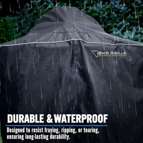 SnS Grills MasterKettle Grill Cover - Waterproof and UV-Resistant Protection for 22" Slow ‘N Sear MasterKettle Grill