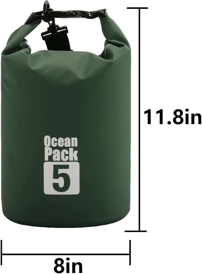 Dry Sack/Floating Waterproof Bag 2L/5L/10L/20L/30L for Boating, Kayaking, Hiking, Snowboarding, Camping, Rafting, Fishing and Backpacking