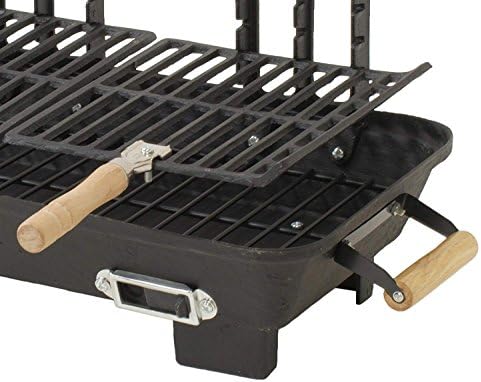 30052AMZ Kay Home Product's Cast Iron Hibachi Charcoal Grill, 10 by 18-Inch (Limited Edition)