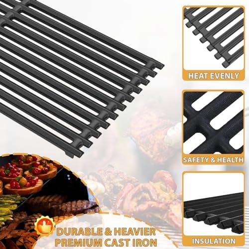 Grill Grates Replacement for Charbroil Tru Infrared Grill Parts 463242516 463242515, 463367016, 466242515, 466242615, 463243016, 463367516, 466242516, 466242616, 463346017, G466-0025-W1A, G472-0028-W1