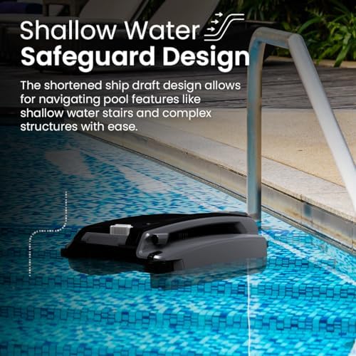 Betta SE Plus - Solar-Powered Robotic Pool Skimmer with 24/7 Continuous Cleaning Power, Dual Charging Options, Twin Salt Chlorine Tolerant Motors, and Shallow Water Safeguard