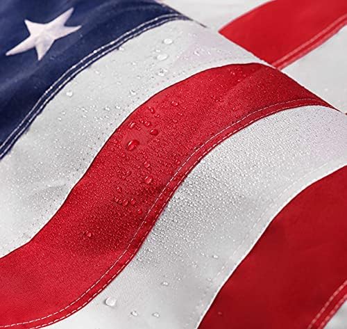 American Flag 4x6 ft: Long Lasting US Flag, Heavy Duty Nylon, Embroidered Stars, Sewn Stripes, Brass Grommets, UV Protection Perfect for Outdoors! USA Flag