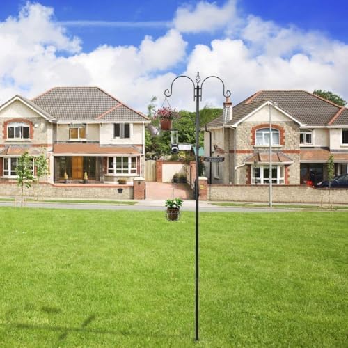 ERYTLLY Bird Feeding Station Kit Bird Feeder Pole Wild Bird Feeder Hanging Kit Planter Hanger Multi Feeder Hanging with Metal Suet Feeder Bird Bath for Attracting Wild Birds