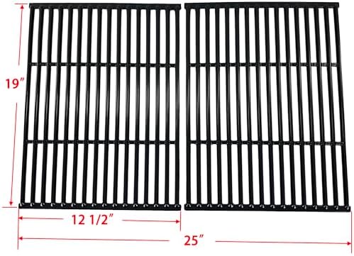 Direct store Parts DC122 19" x 25" Charmglow 810-2320 810-6320 Non-stick Polished Porcelain Coated Cast Iron Cooking grid Replacement for Charbroil, Brinkmann, Broil-Mate, Grill Chef, Grill Pro...