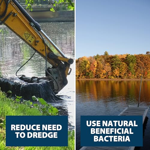 Airmax MuckAway Natural Beneficial Bacteria for Outdoor Ponds & Lakes, Muck, Sludge & Noxious Odor Solution, Easy to use Enzyme Tablets, Cleaner Beach & Shoreline, Fish, Pet & Wildlife Safe, 8 Scoops