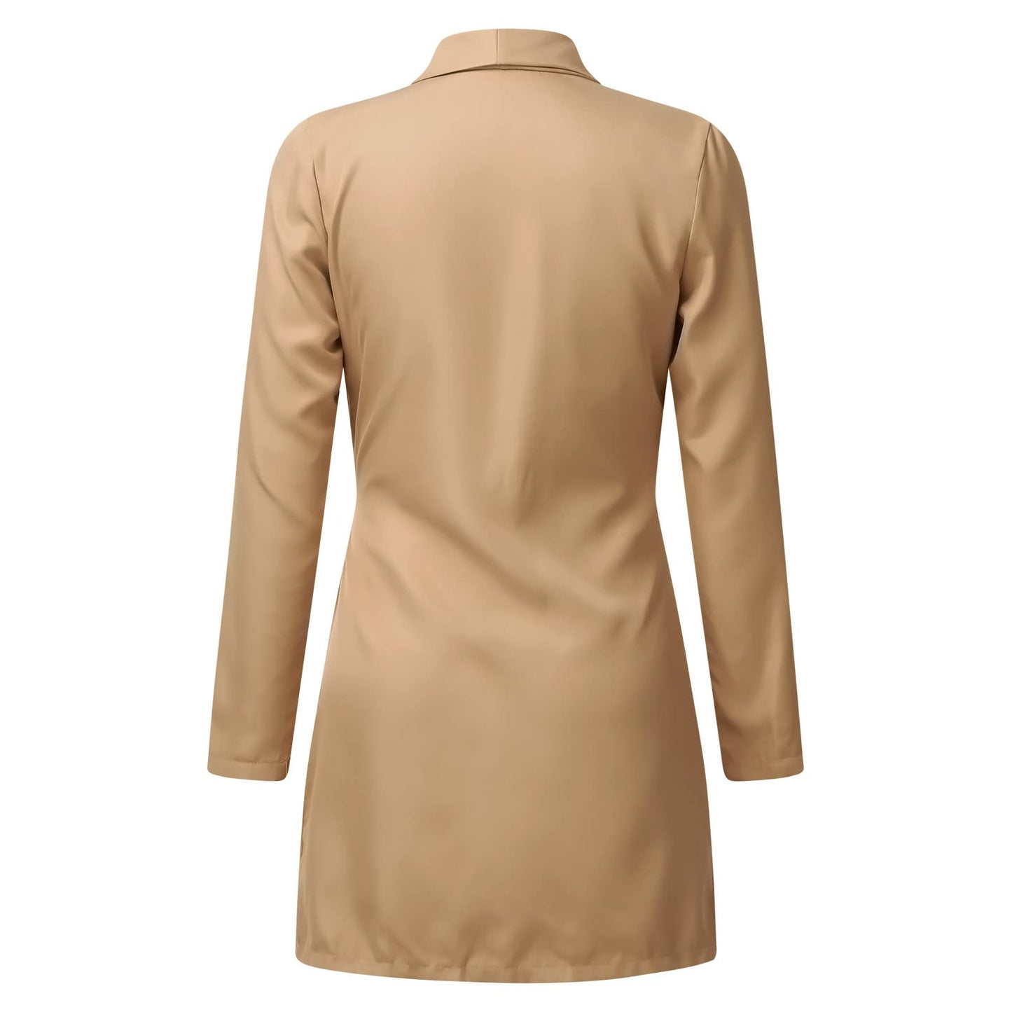 Aniywn Ladies Bodycon Blazer Dress Women Slim Fit Pinstripe Patchwork Bodycon Dress Suit Sets