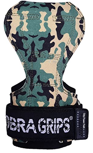 Cobra Grips PRO Weight Lifting Gloves Heavy Duty Straps Alternative Power Lifting Hooks Best for Deadlifts Adjustable Neoprene Padded Wrist Support Bodybuilding (PRO DitGreen)