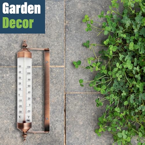 10 inches New Premium Steel Outdoor Thermometer