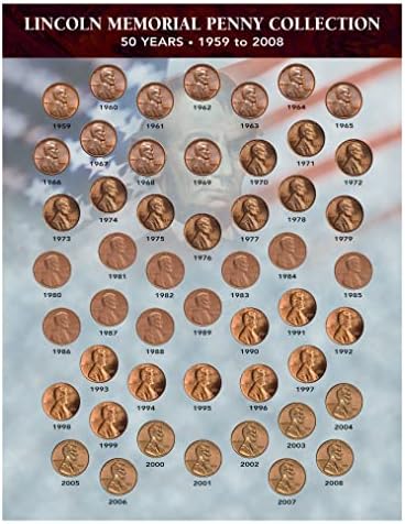 American Coin Treasures American Coin Treasures Lincoln Memorial Penny Collection 1959-2008 Novelty