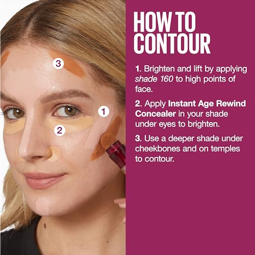 Maybelline Instant Age Rewind Eraser Dark Circles Treatment Multi-Use Concealer, 146.5, 1 Count (Packaging May Vary)