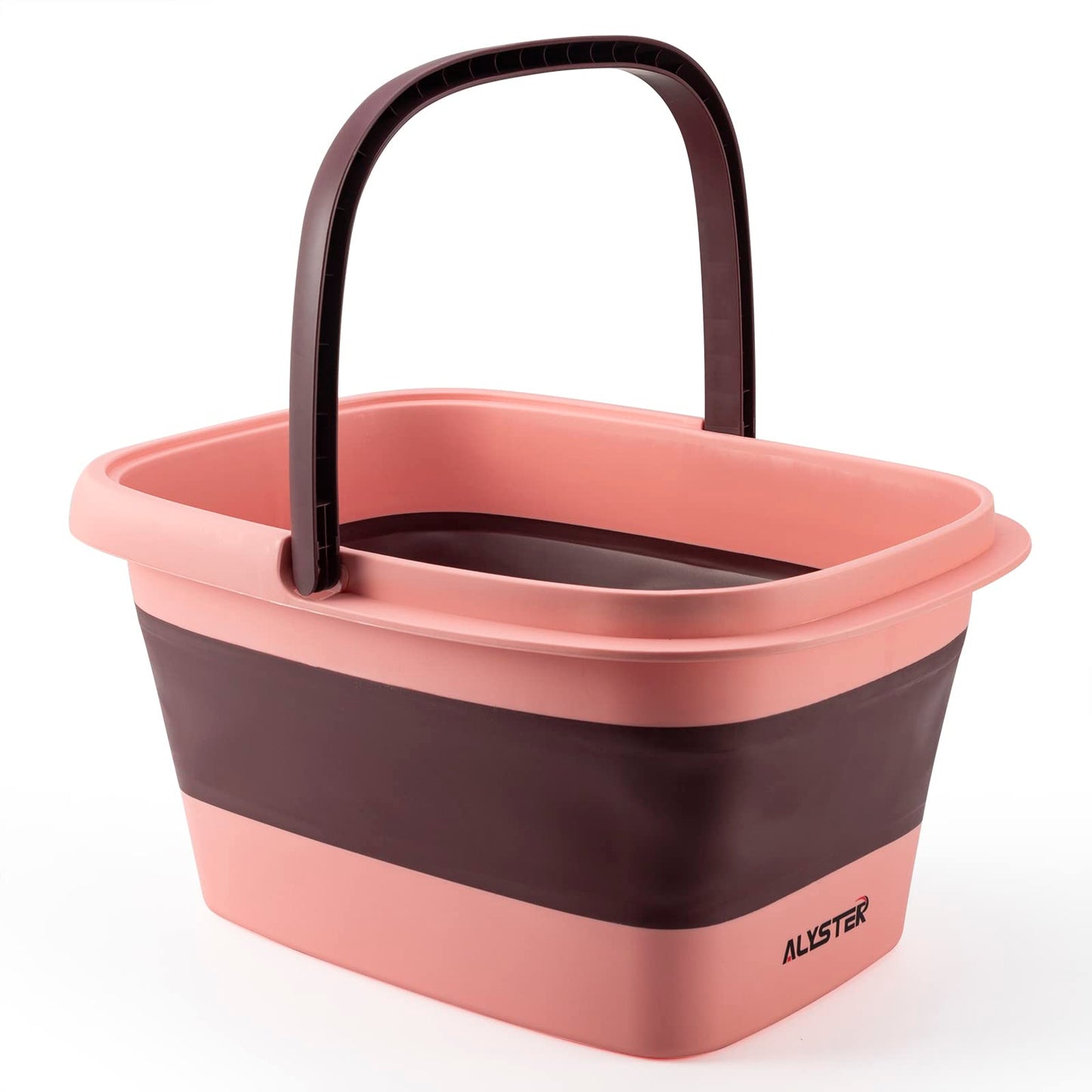 ALYSTER Collapsible Soak Tub with Handle For Foot Spa, Pedicure, Foot Soak Bath 15L/4 Gallons Massager Basin for Dry Cracked Feet, Home Spa Treatment