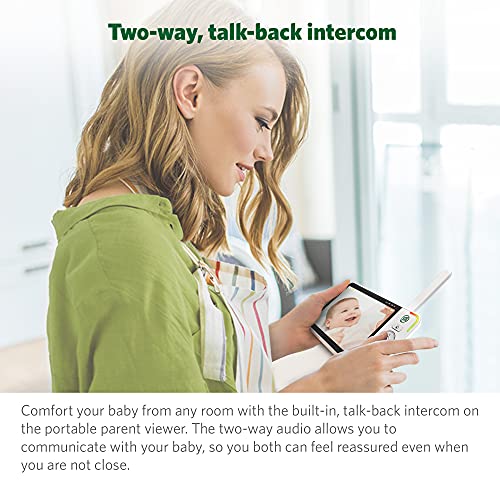 LeapFrog LF930HD Baby Monitor, 7” 720p HD Display,Video Baby Monitor with Camera and Audio, 1080p Smart Remote Access,360° Pan & Tilt,Color Night Light &Vision, Two-Way Intercom