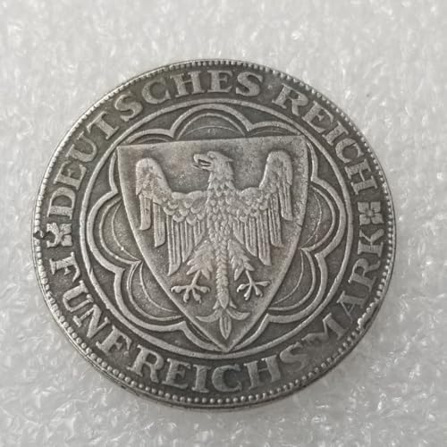 Antique German Coins, German Imperial Eagle Coins Collection, Germany Imperial Mark Vintage Ancient Coin, Lucky Feng Shui Coin, Explore History Culture (1927)